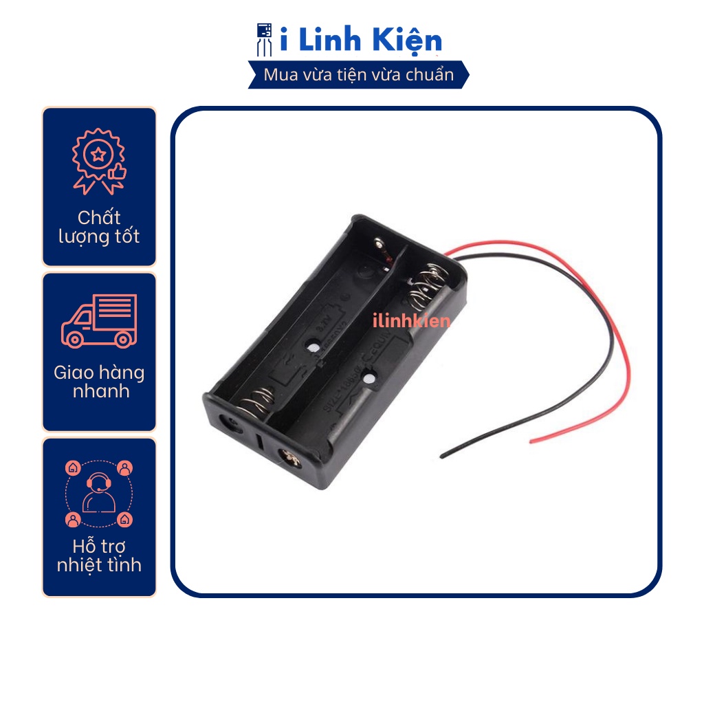 Đế pin 18650 hàn dây chất lượng tốt
