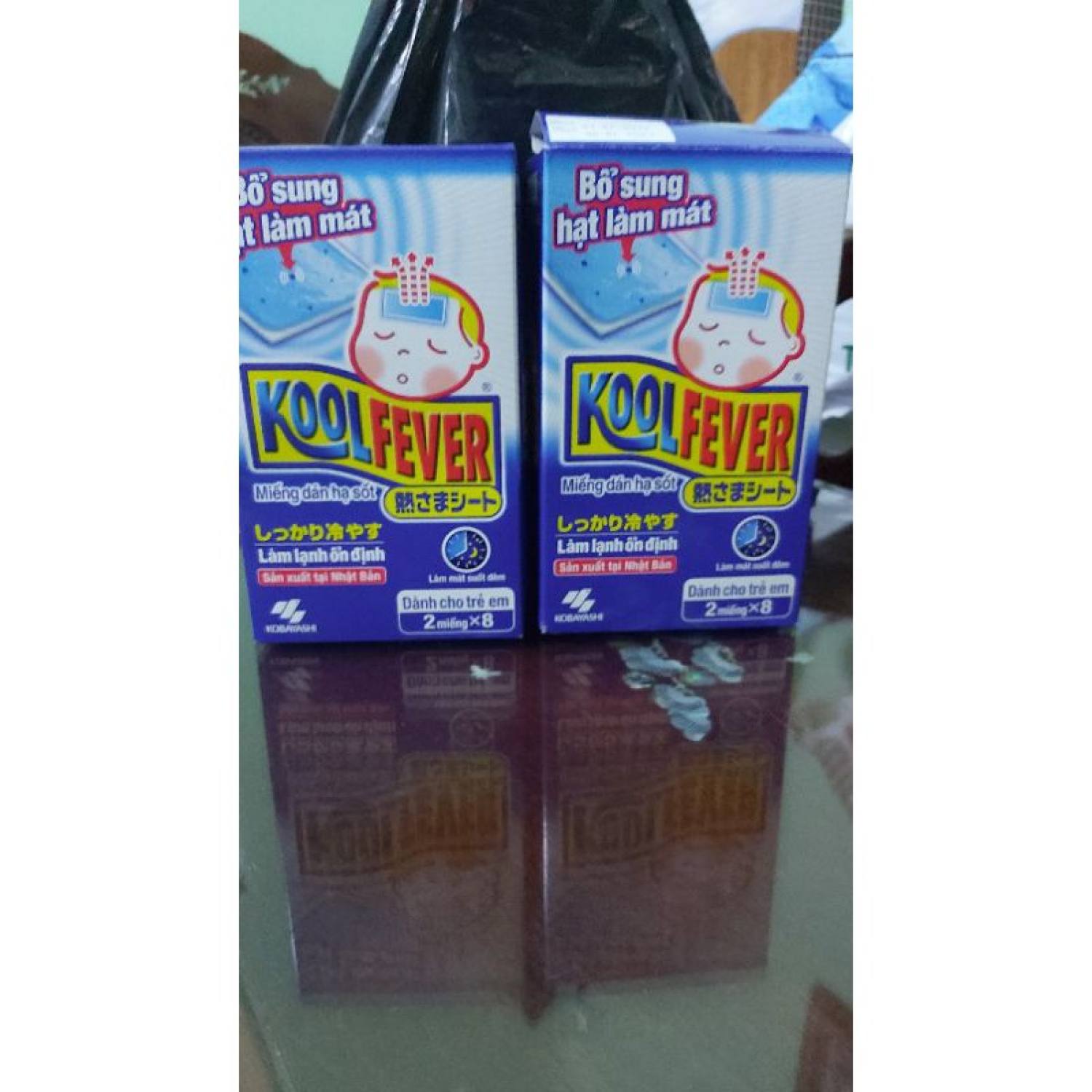 Miếng dán hạ sốt Koolfever (Hộp 16 miếng)