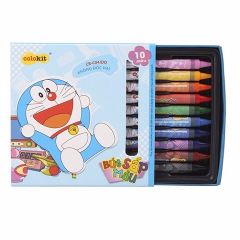 Bút sáp ColorKit 10 màu CR-C04/DO