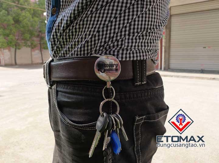Combo 2 móc khóa dây rút kim loại