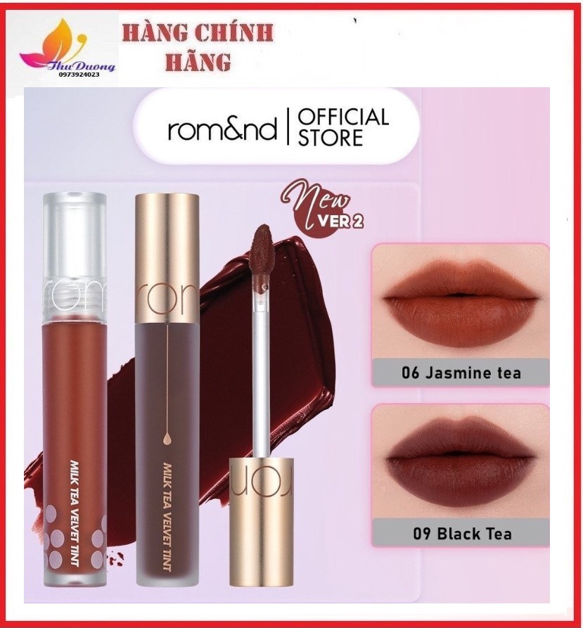 [HCM]Son Kem Lì Mịn Mượt Như Nhung Romand Milk Tea Velvet Tint 4.4g
