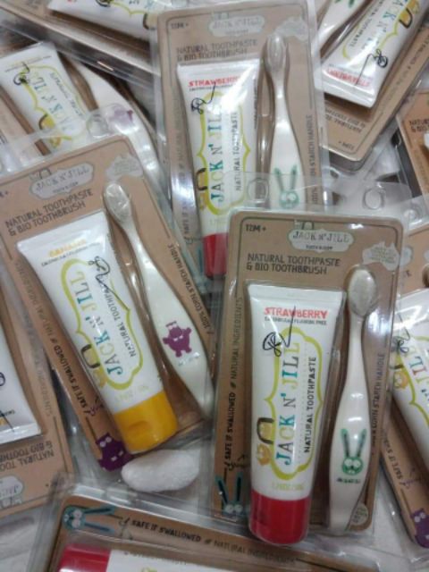 Set bàn chải và kem đánh răng Jack n'Jill úc