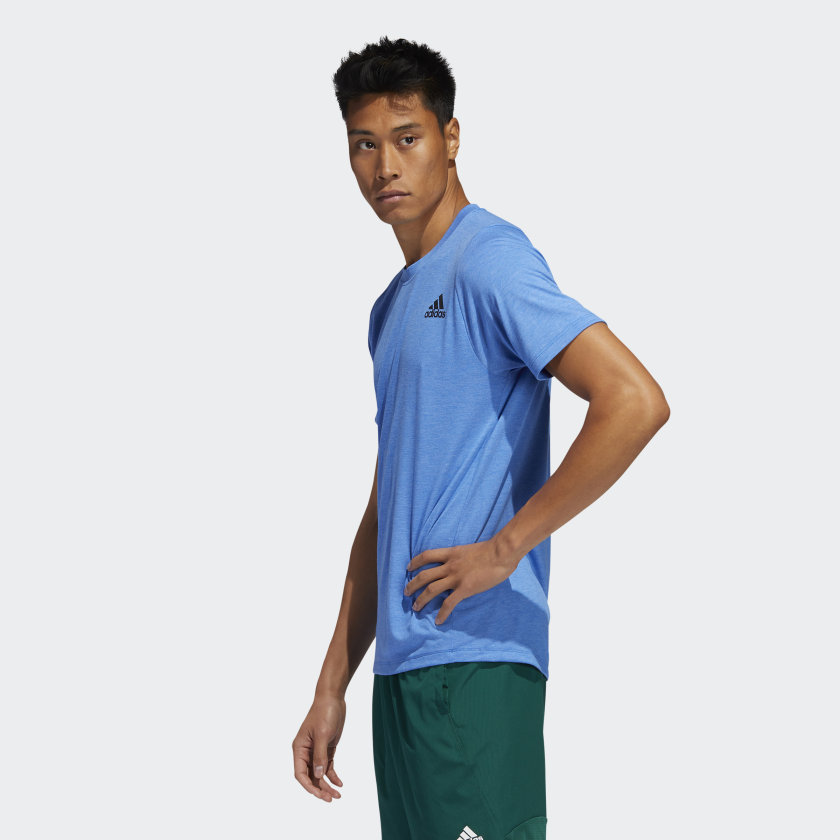 [CHÍNH HÃNG] Adidas TRAINING FreeLift Sport Prime Heather Tee Blue FL4633