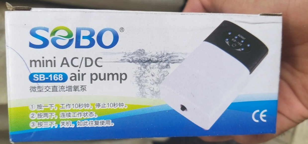 Máy thổi oxy tích điện 1, 2 vòi ĐỀ PHÒNG CÚP ĐIỆN hiệu SOBO SB-268 thích hợp cho hồ cá cảnh, hồ thủy sinh và đi câu cá, VUI LÒNG XEM KỸ PHẦN MÔ TẢ SẢN PHẨM