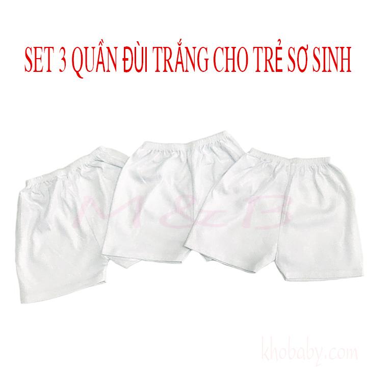 Quần sơ sinh,Set 10 quần ngắn sơ sinh