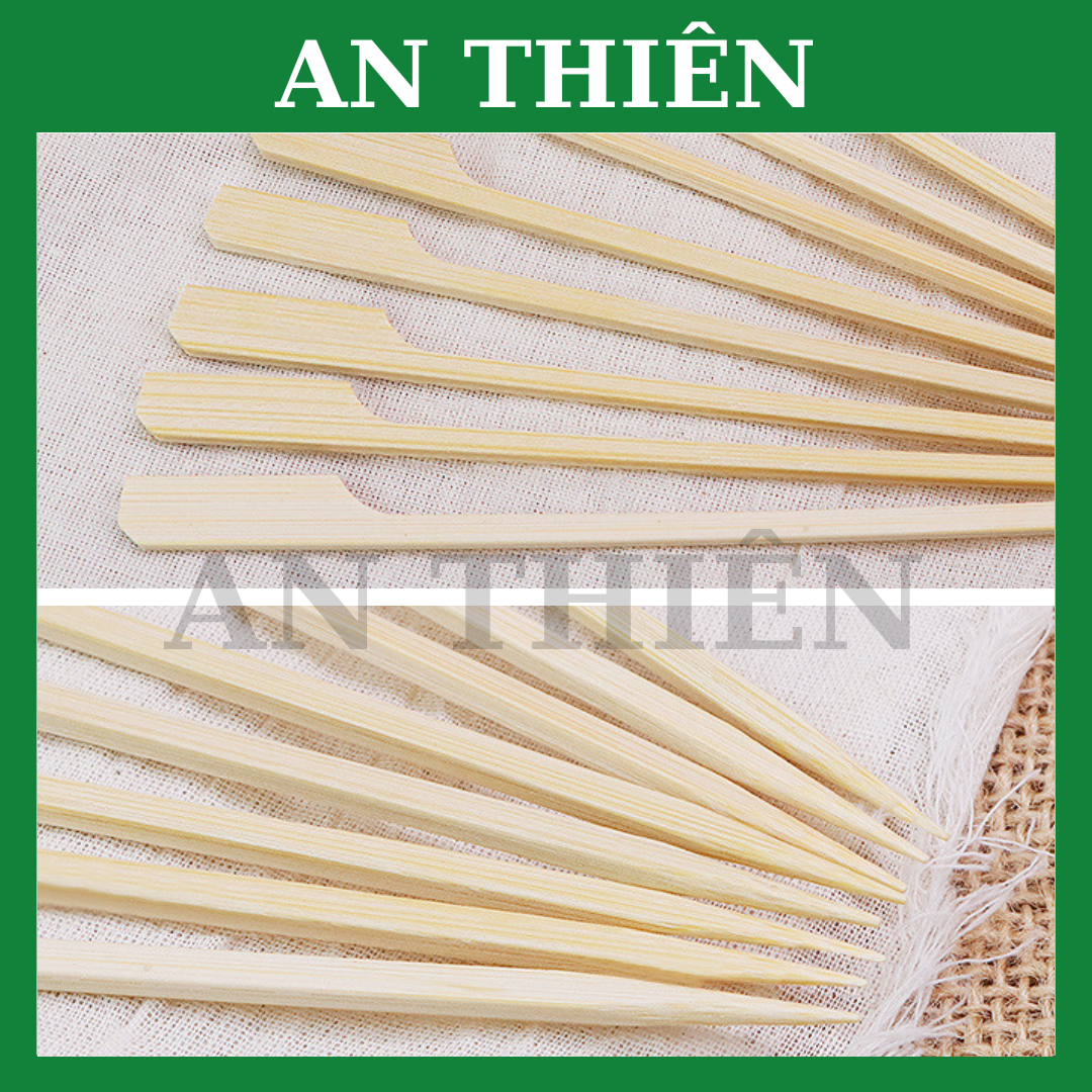 Cây Xiên Gỗ 12cm -50 Cây Không Mắc Tre