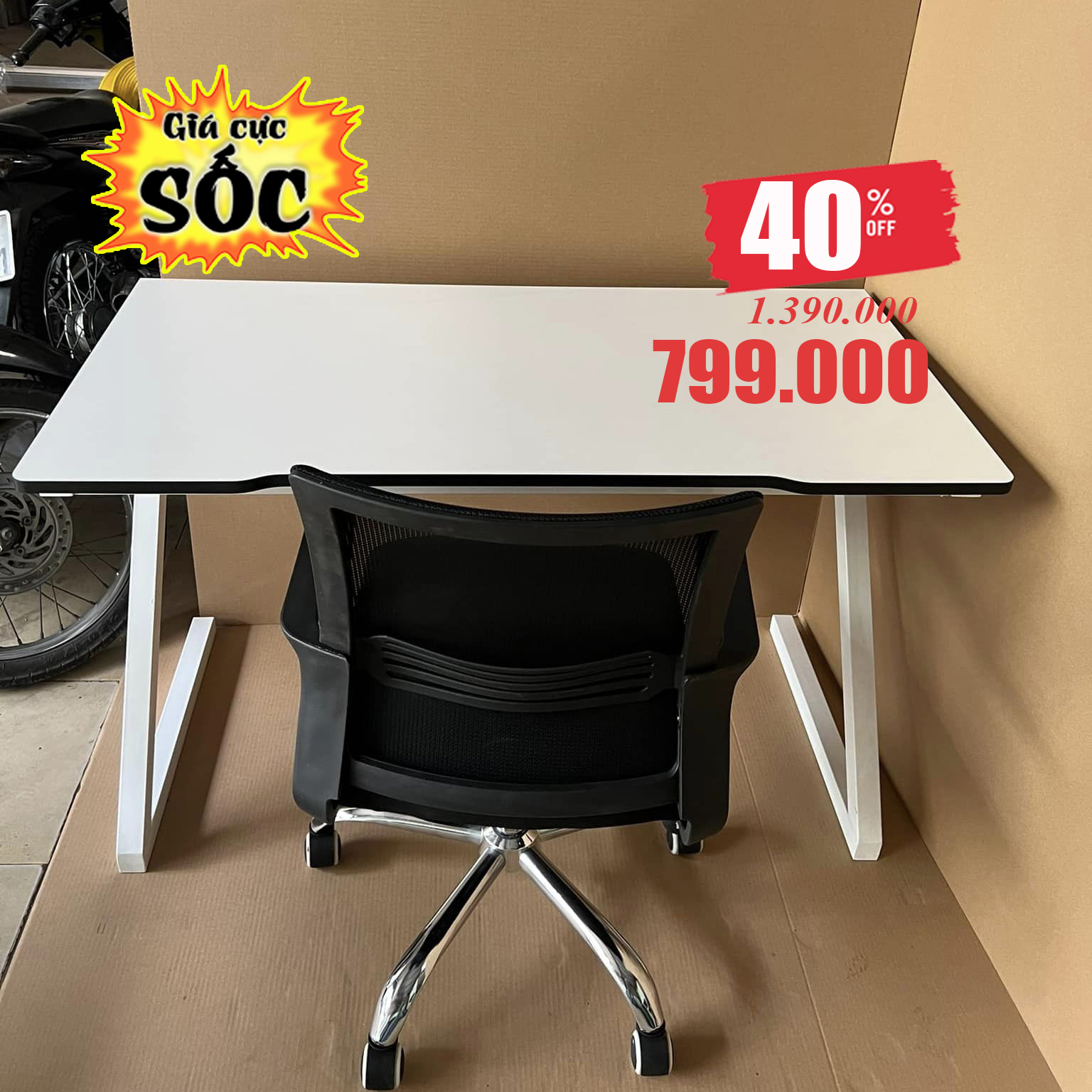 Bàn chân Z gaming PC khung thép sơn tĩnh điện chống gỉ Z001, bàn học sinh chân Z giá rẻ, bàn làm việc, bàn văn phòng cụm cao cấp - SÀNH HOME DECOR