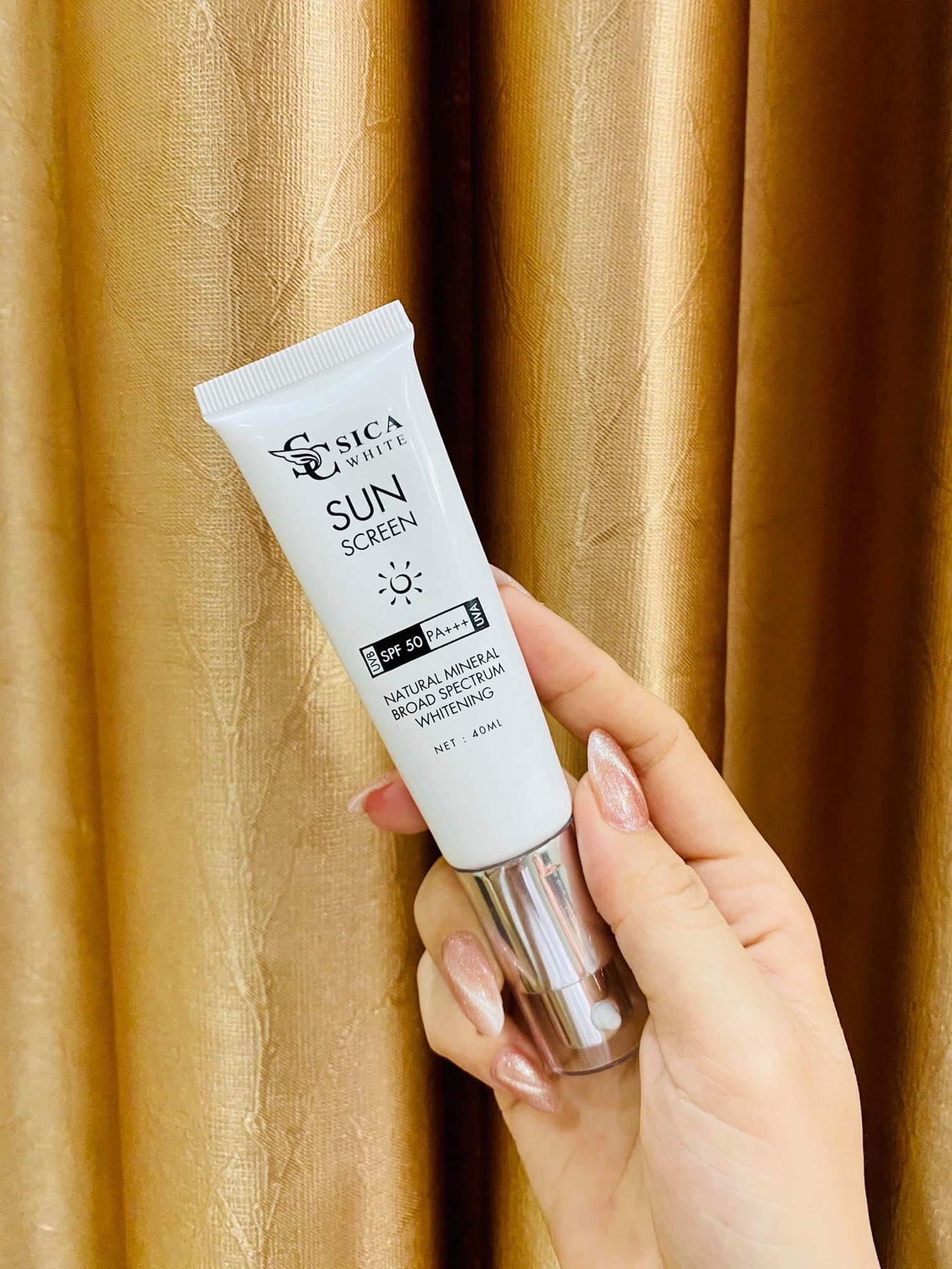 [HCM]KEM CHỐNG NẮNG CAO CẤP SICA WHITE { tặng kèm 1 cột tóc siêu xinh } Nhuthaoshop