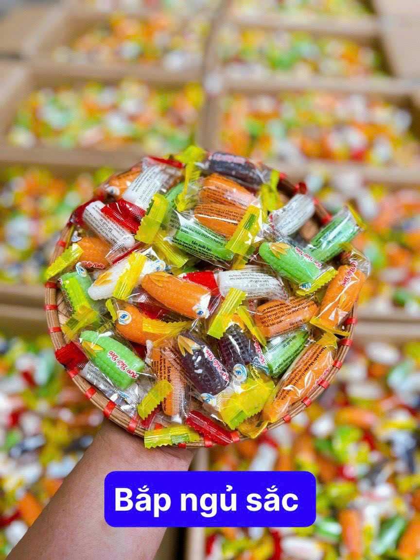 Kẹo dẻo bắp ngũ sắc 250g - Bánh kẹo tết