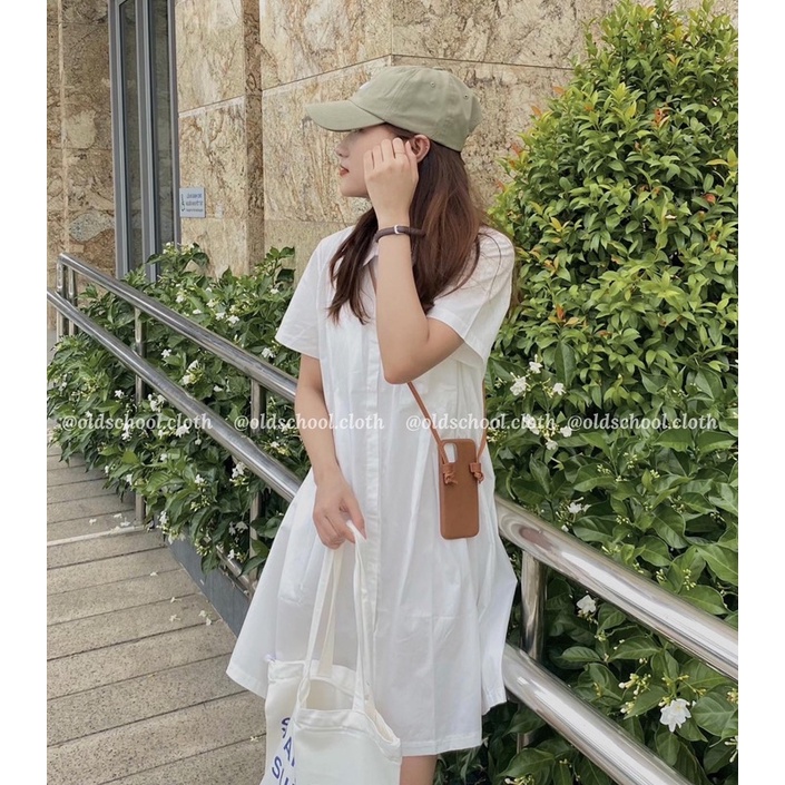 ĐẦM SƠ MI XẾP LY ULZZANG (ảnh thật)