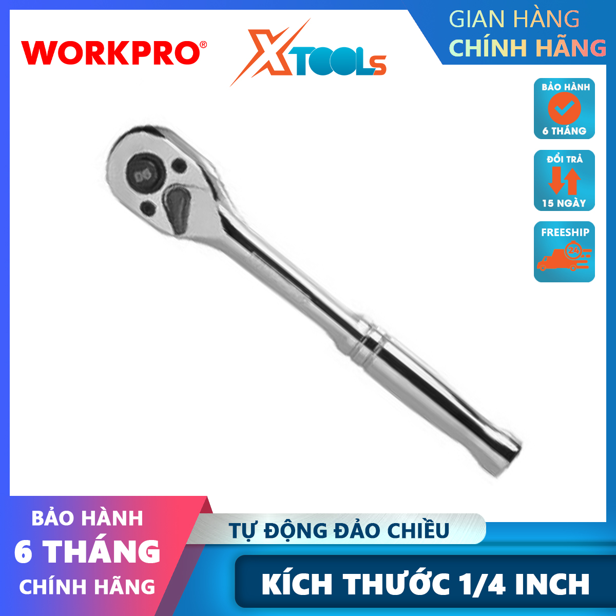 Workpro wp271004 inch auto reverse screwdriver