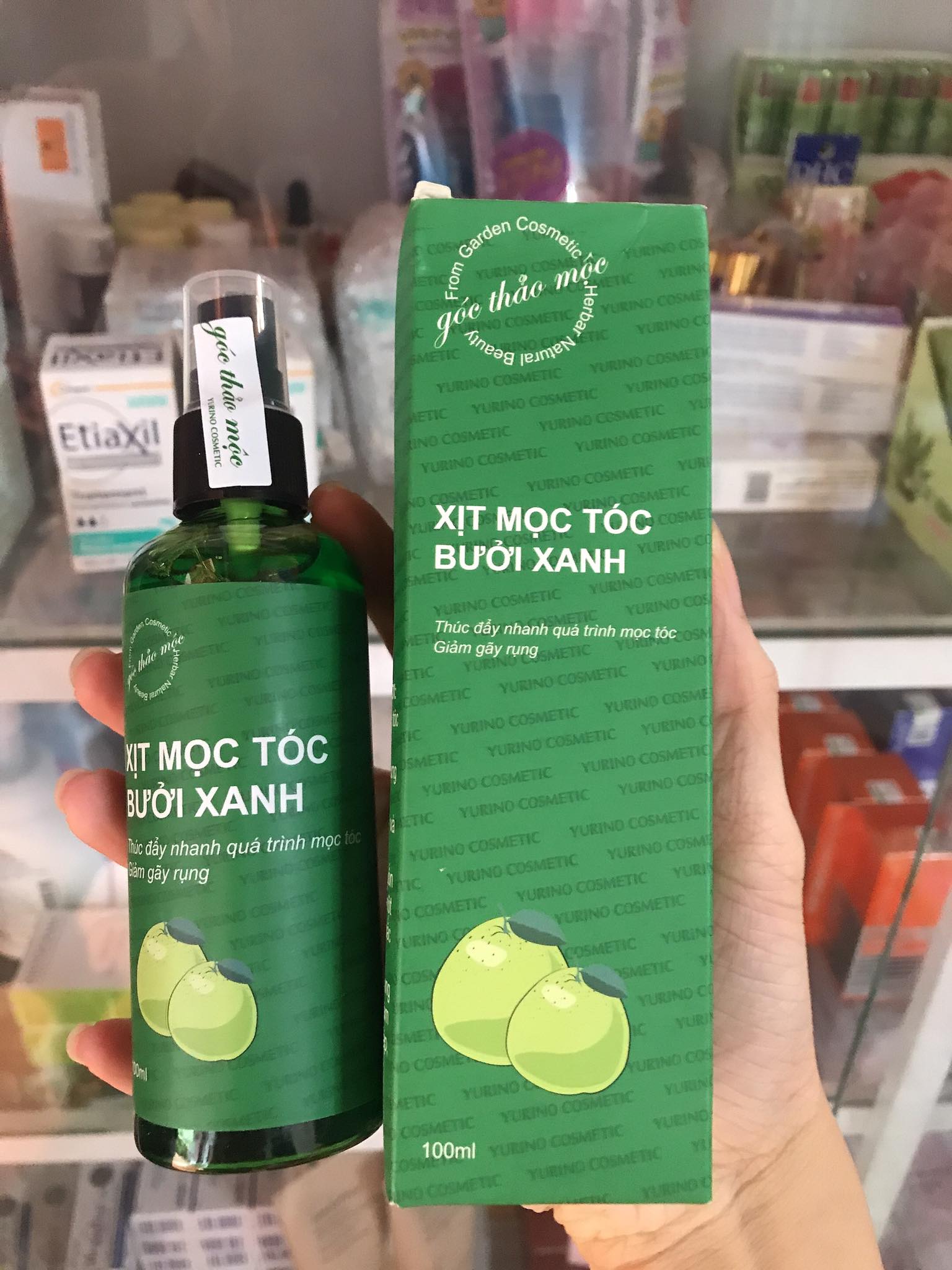 Xịt Mọc Tóc Bưởi Xanh Góc Thảo Mộc