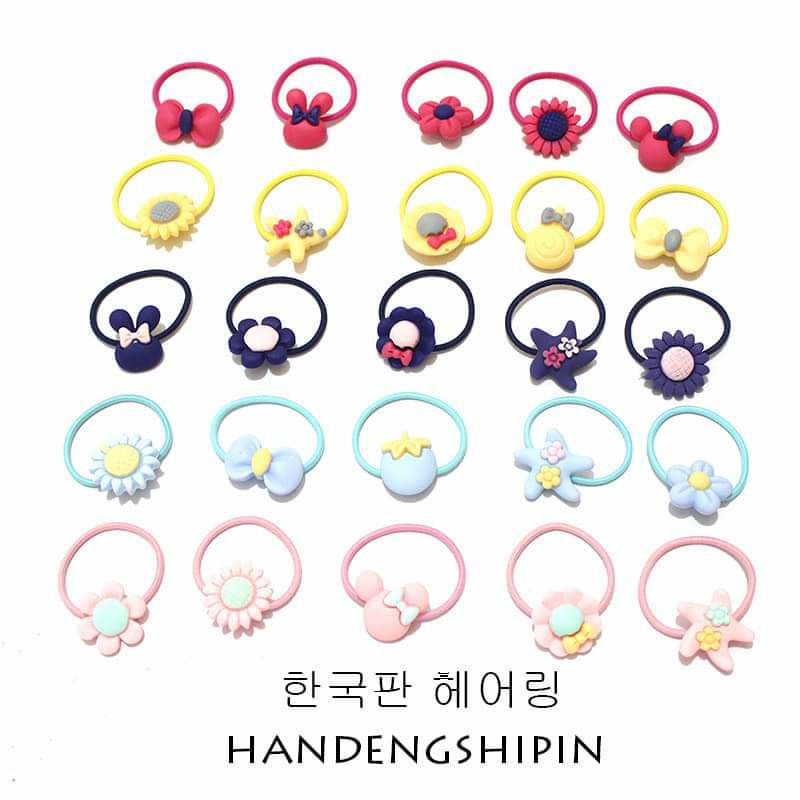 Set 10 dây cột tóc em bé Hàn Quốc