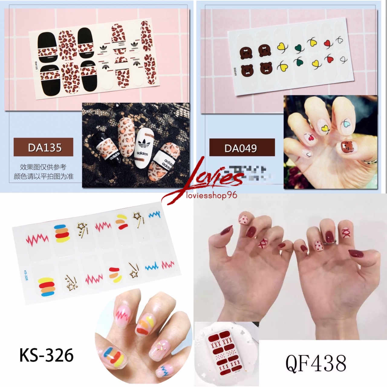 Miếng dán móng tay hàn quốc xinh xắn