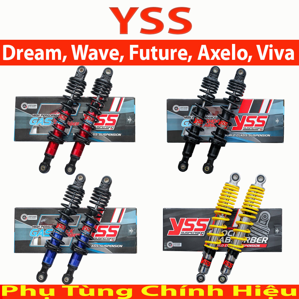 Phuộc YSS xe Dream, Wave, Future, Axelo, Viva, RS, Future125 Thái Lan  Màu
