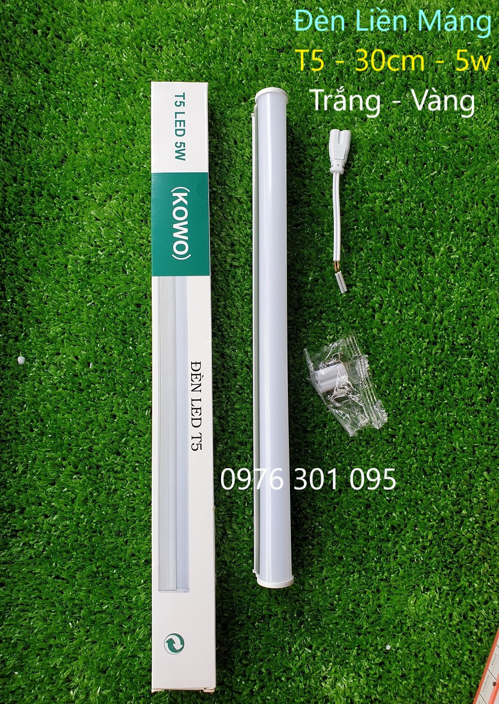 Bộ Đèn Led Liền Máng T5  30cm - 60cm (Trắng - Vàng)
