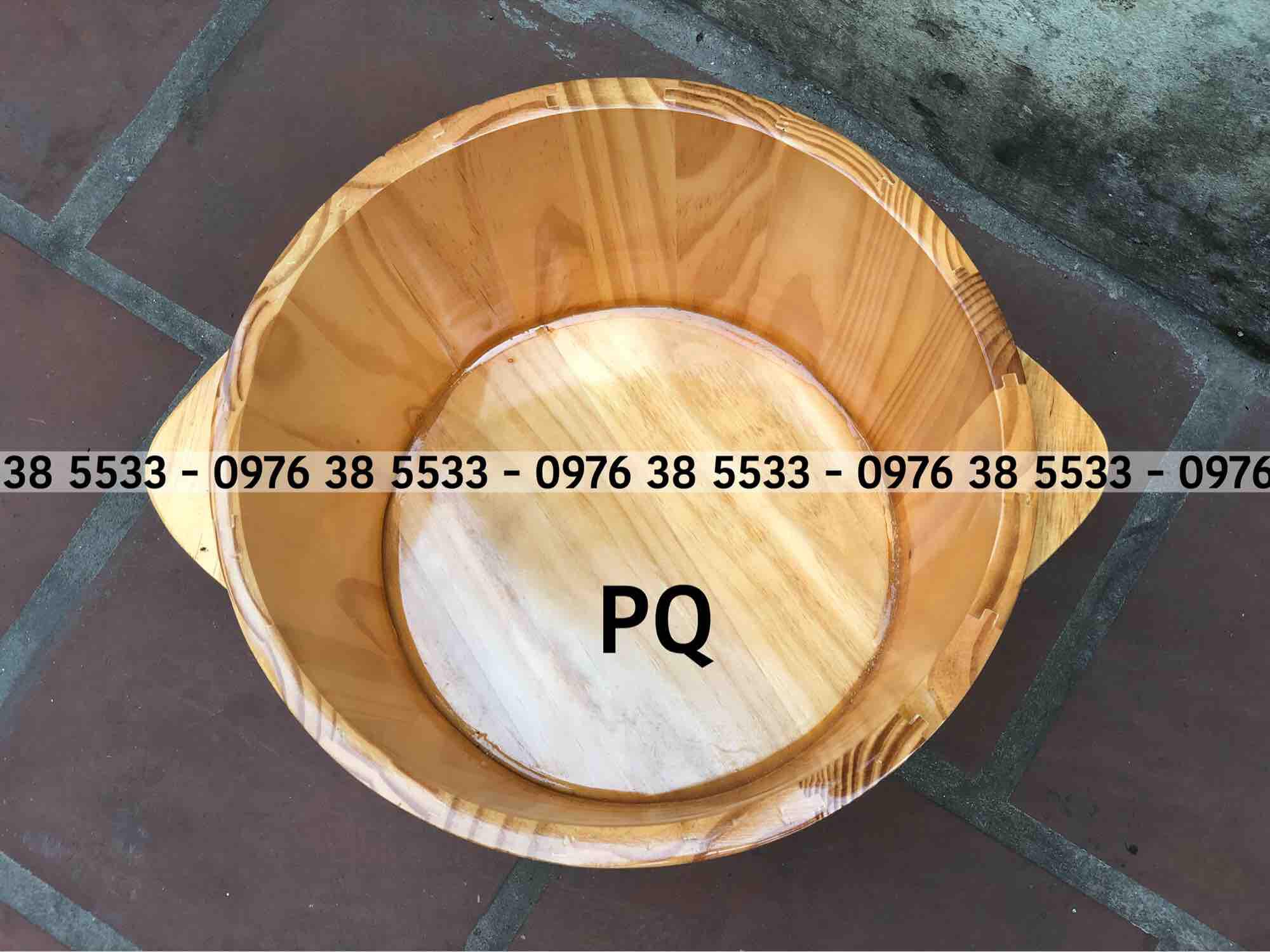 Chậu gỗ ngâm chân gỗ thông