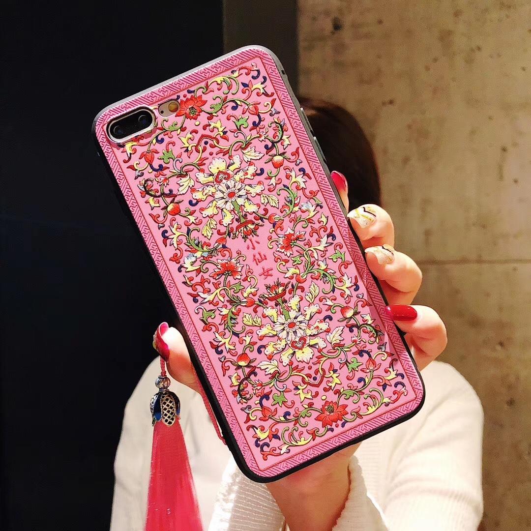 Ốp Lưng Dẻo Diên Hy Công Lược (Kèm 01 Dây Tua Rua Đá) - Iphone 6, 6plus, 7, 7plus, 8, 8plus, X, Xs