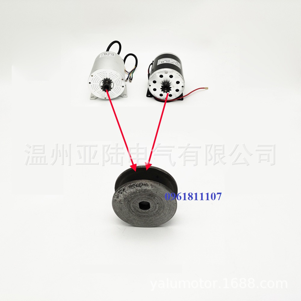 Puly cho motor my1020 chế đồ, puly độ kèn hơi, puly máy nén, puly motor 24v 500w, puly motor 12v 500w