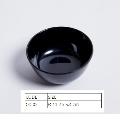 Combo 10 Chén Cơm Nhựa Melamine Màu Đen/Nâu