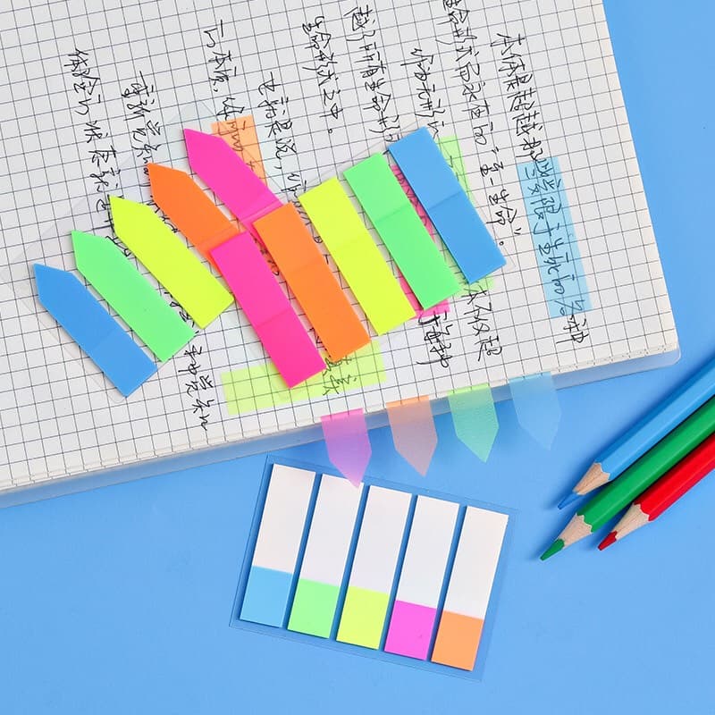 Giấy Đánh Dấu Trang Giấy Note Đánh Dấu Trang Giấy Note Mũi Tên 5 màu