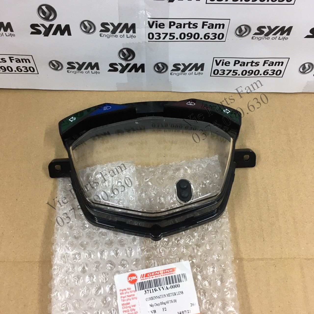 Mặt kính đồng hồ Shark SYM, hàng din SYM mới 100%