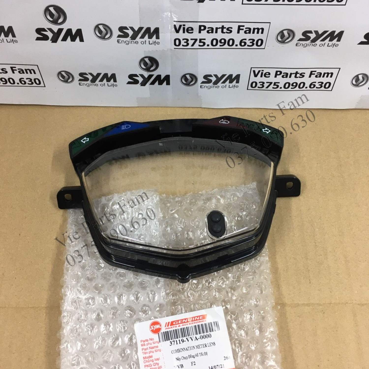 Mặt kính đồng hồ Shark SYM, hàng din SYM mới 100%