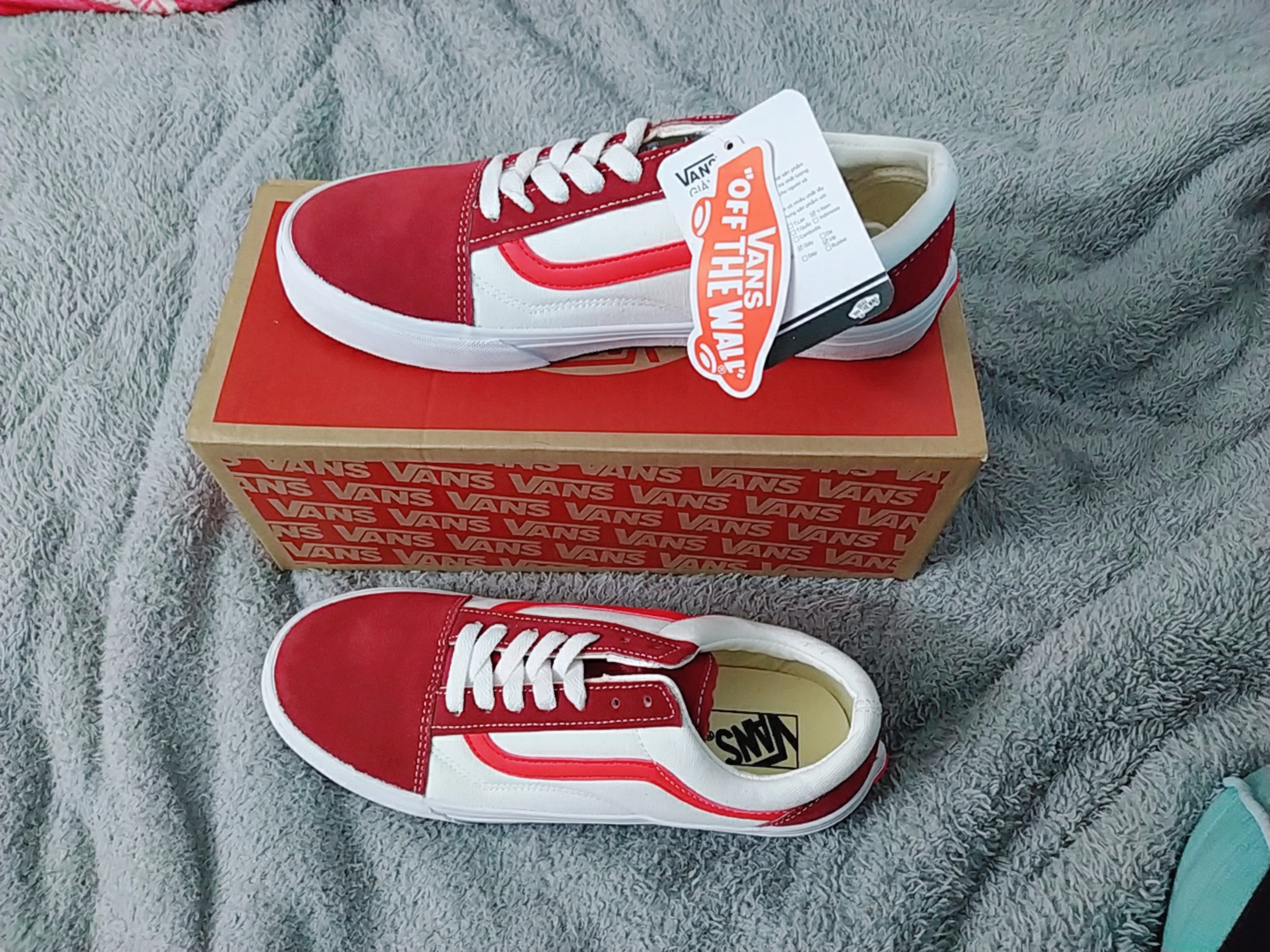 GIÀY VANS STYLE 36 RETRO SPORT TRẮNG ĐỎ [Ảnh Thật - Full Box]