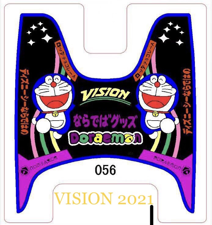 [HCM]THẢM LÓT CHÂN XE VISION 2021 - 2024 KIỂU HOẠT HÌNH DOREMON, KIỂU ĐEN TRƠN