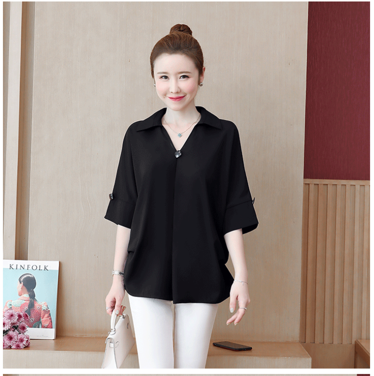 ÁO SƠ MI NỮ TAY CÁNH DƠI A5230