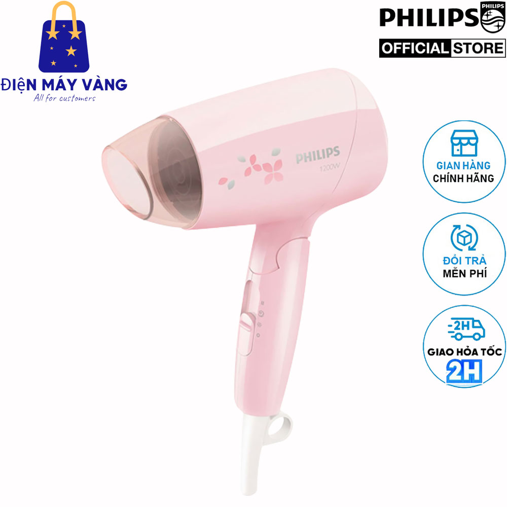 Máy sấy tóc Philips BHC010 Hồng - Hàng nhập khẩu