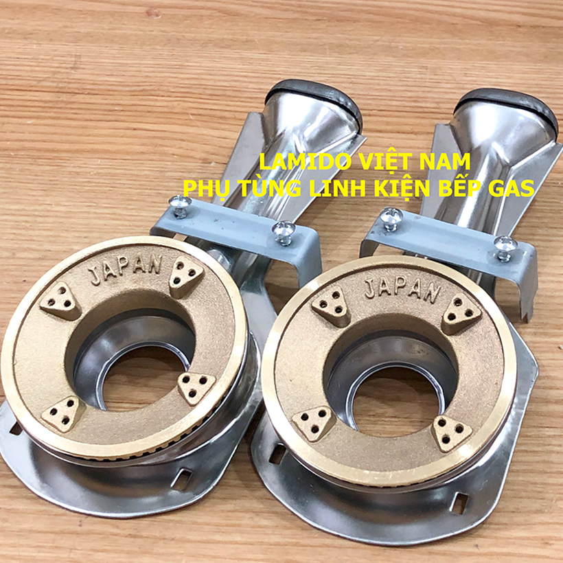 COMBO 2 Cái Điếu inox + Đầu Đốt sen chia lửa bếp gas chén đồng  - [ HỎA TỐC ] [LINH KIỆN] - ( Kèm Bass gắn + Vít)