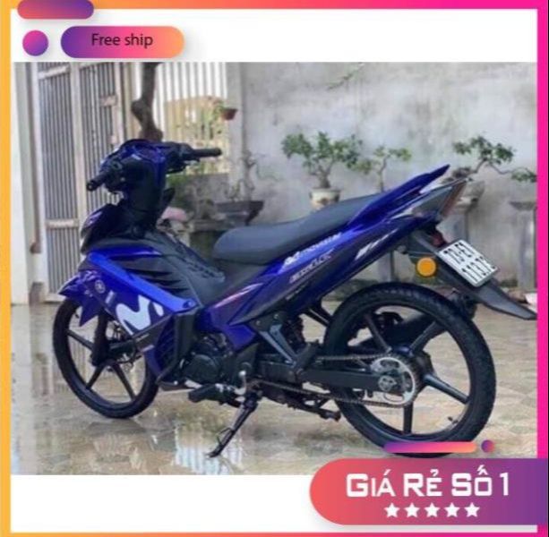 Tem rời xe exciter 135 movistar dán xe xanh gp tem rời xe