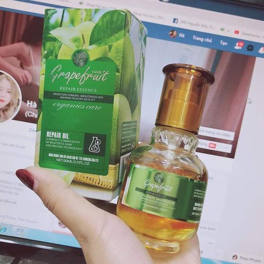 Tinh dầu dưỡng tóc hương bưởi Grapefruit 60ml