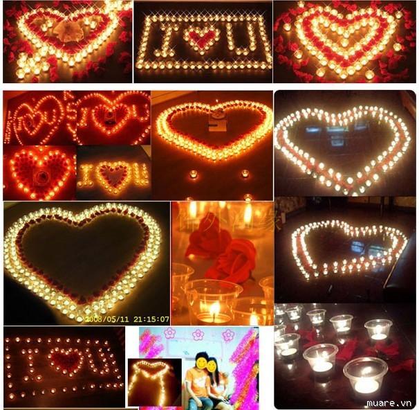 Nến tealight đốt đèn tinh dầu ( 20 viên)