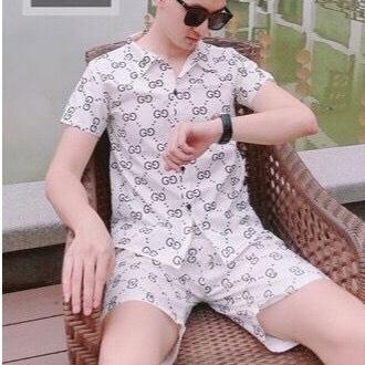 [Mạnh Dũng Store ]💝 ĐẲNG CẤP PHÁI MẠNH 💝 Bộ Quần Áo Pizama Nam Chất Liệu Kate Thái Cực Hot