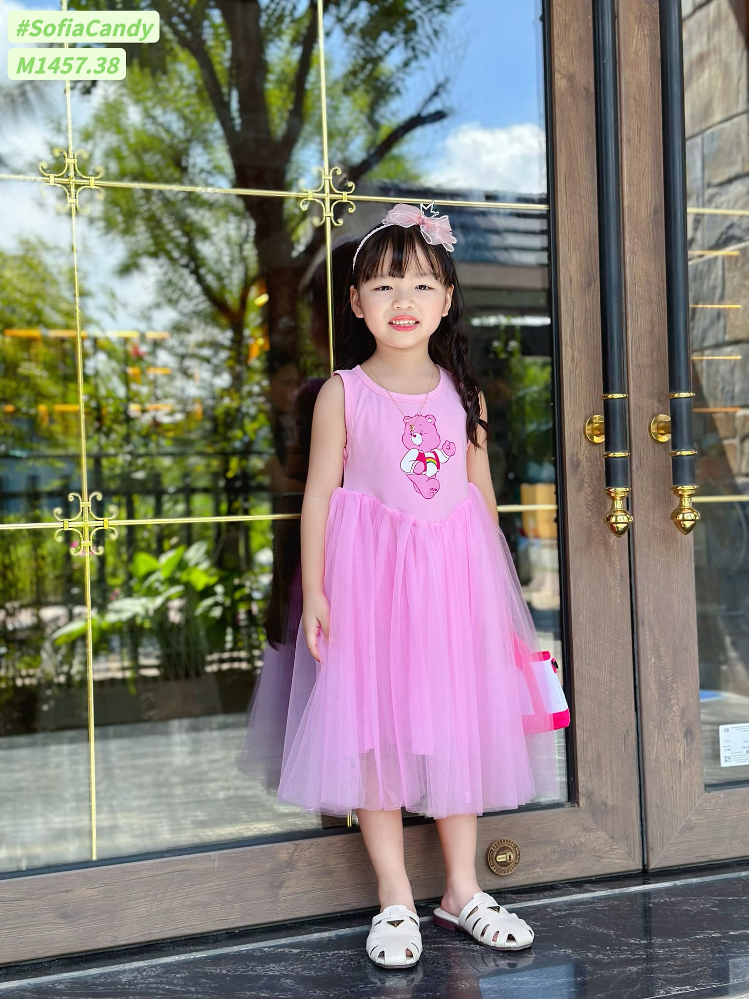 Đầm gấu Dâu Sofia candy Xinh Xỉu