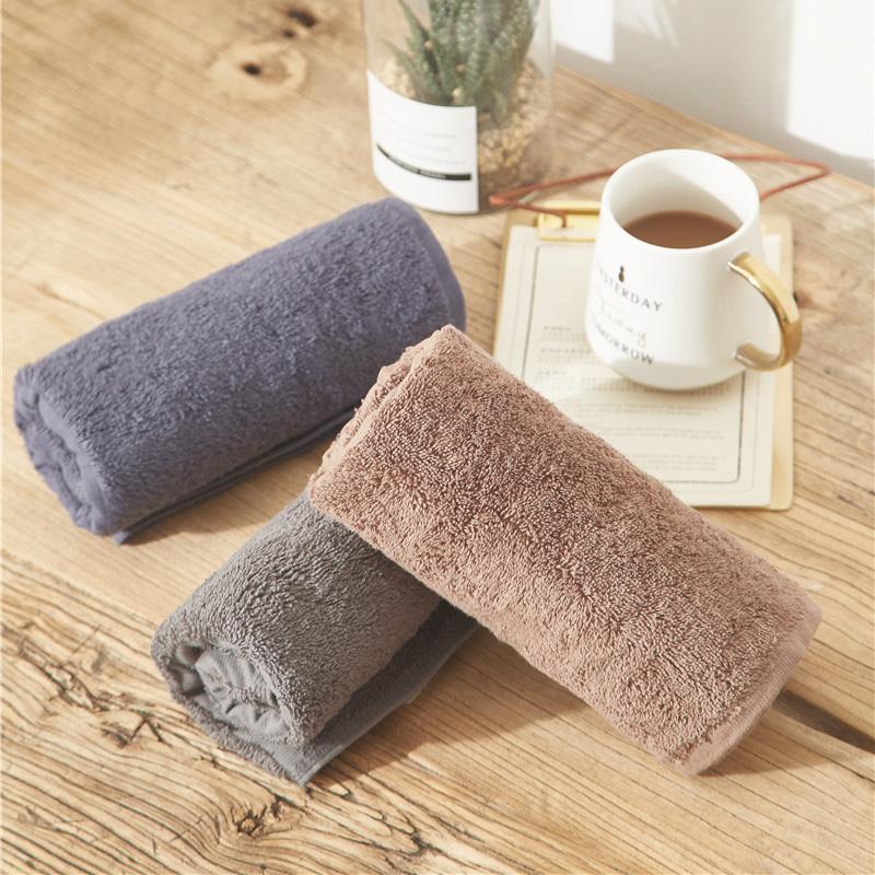 Không In Mềm Mại 100% Cotton Khăn Mặt Người Lớn Đồ Gia Dụng 100% Cotton Hút Nước Khăn Mặt Giản Lược Màu Nam Giới Và Phụ Nữ Đa Năng