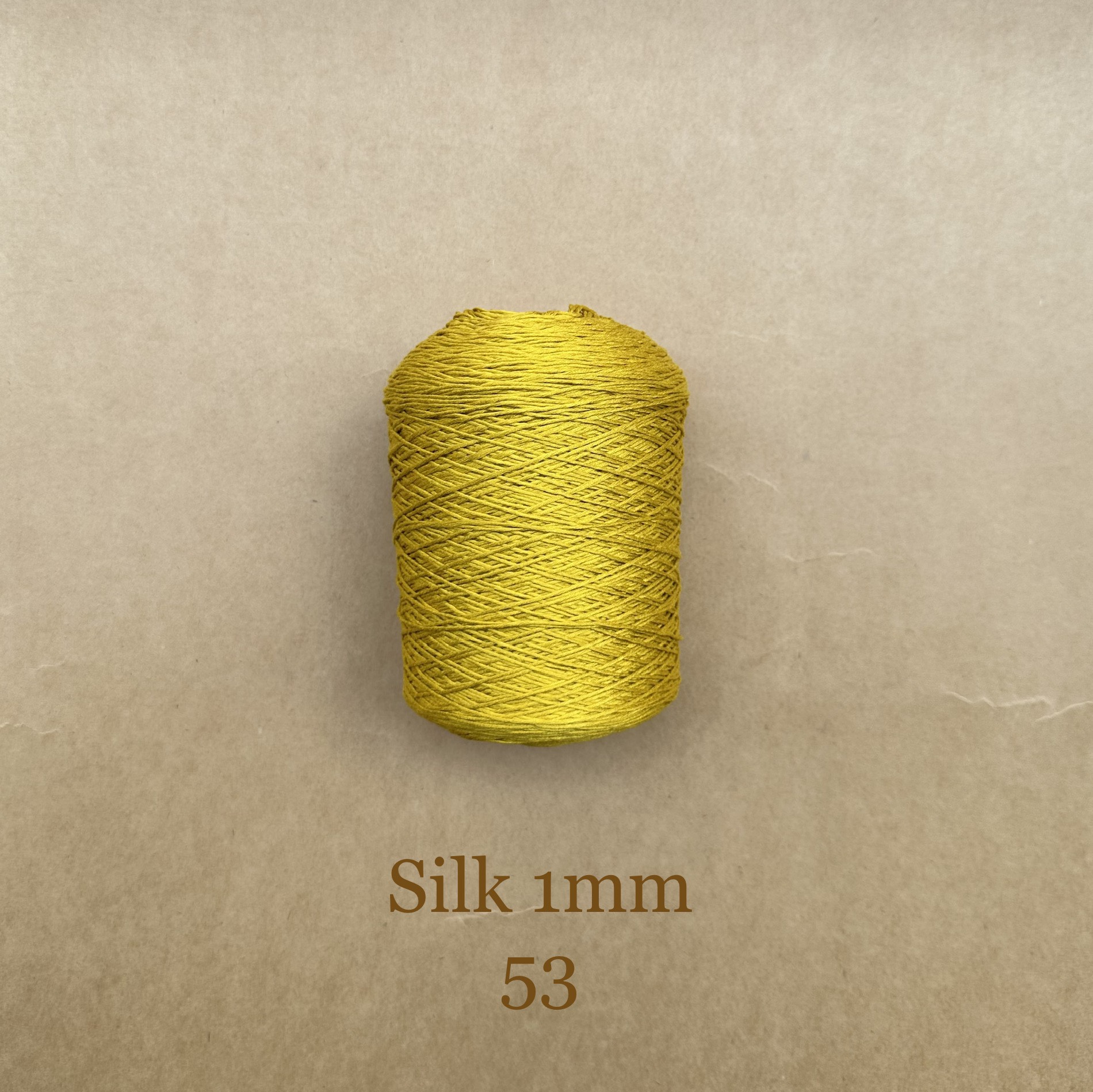 100% Silk Yarn Roll, 1mm, 300g, Solid Color