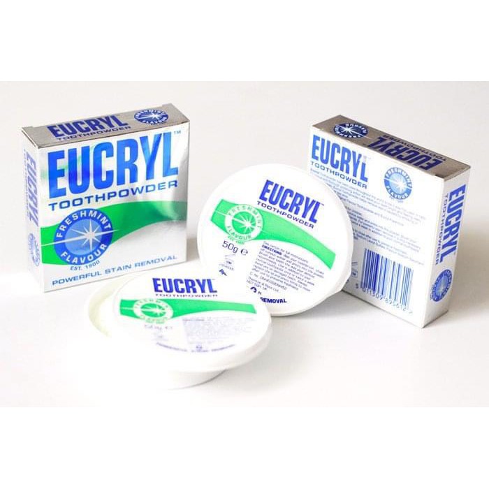 Bột Tẩy Trắng Răng Eucryl Powerful Stain Removal Toothpowder 50g