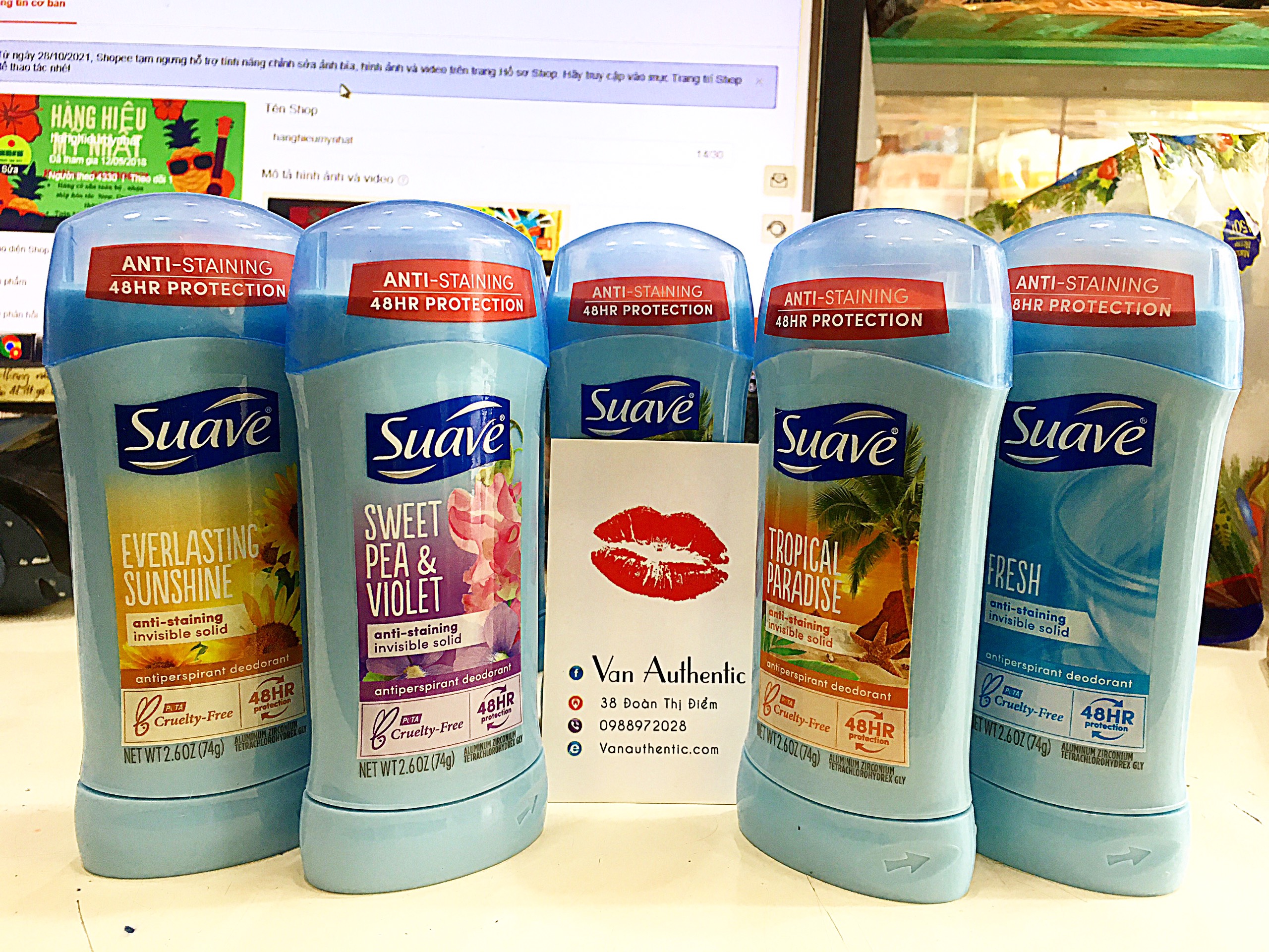 Lăn khử mùi Suave 24h Proctection 74g