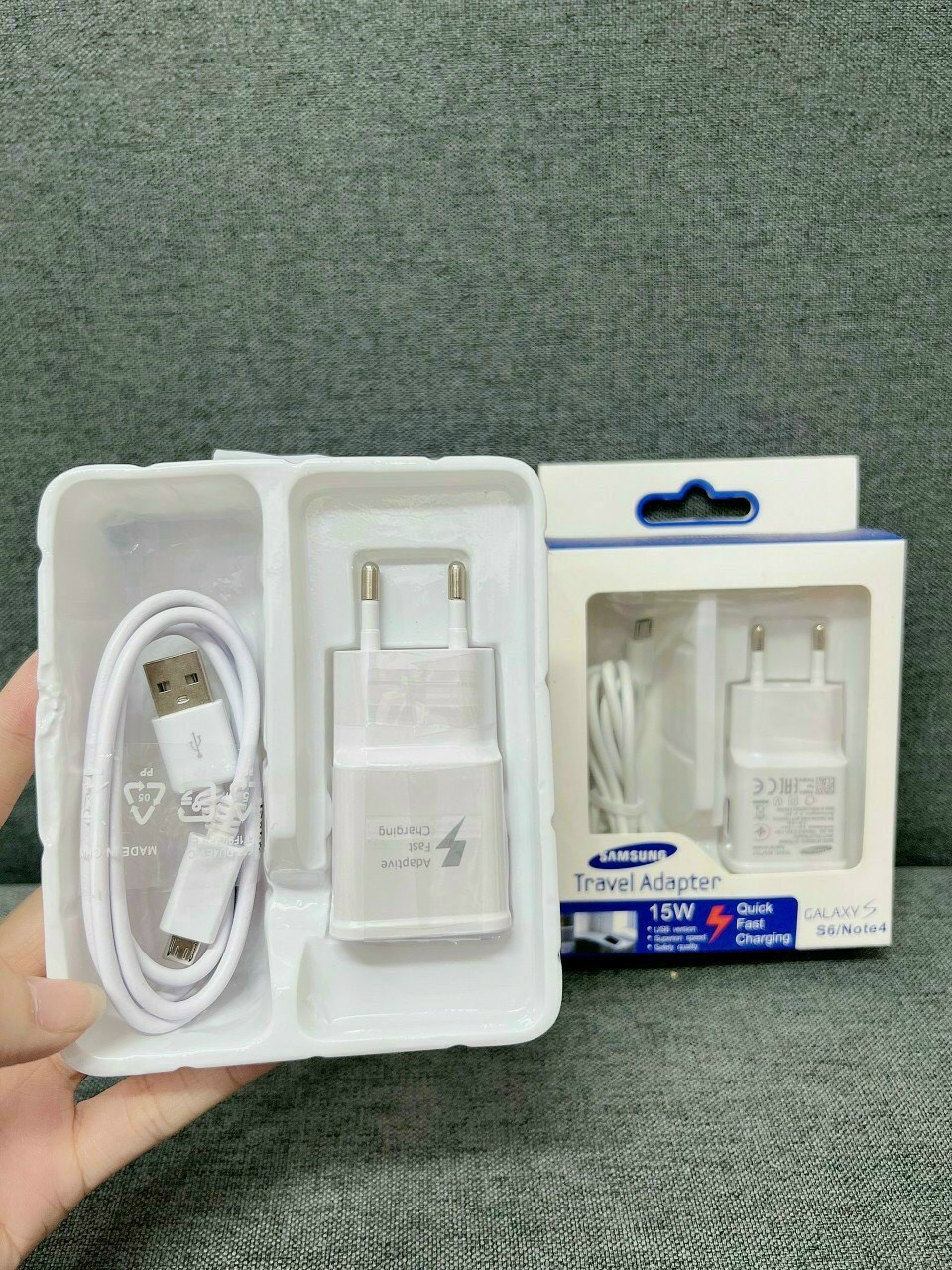 Bộ sạc nhanh Samsung S6/Note4 sạc nhanh QC 3.0