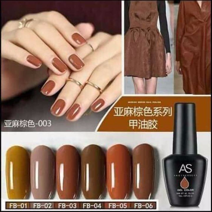 SƠN GEL AS  15ML. CHUẨN LOẠI 1. Có kèm bảng màu - FB 01-06
