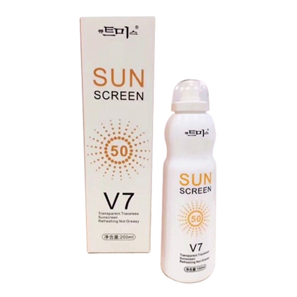 XỊT CHỐNG NẮNG SUN SCREEN V7 SPF50