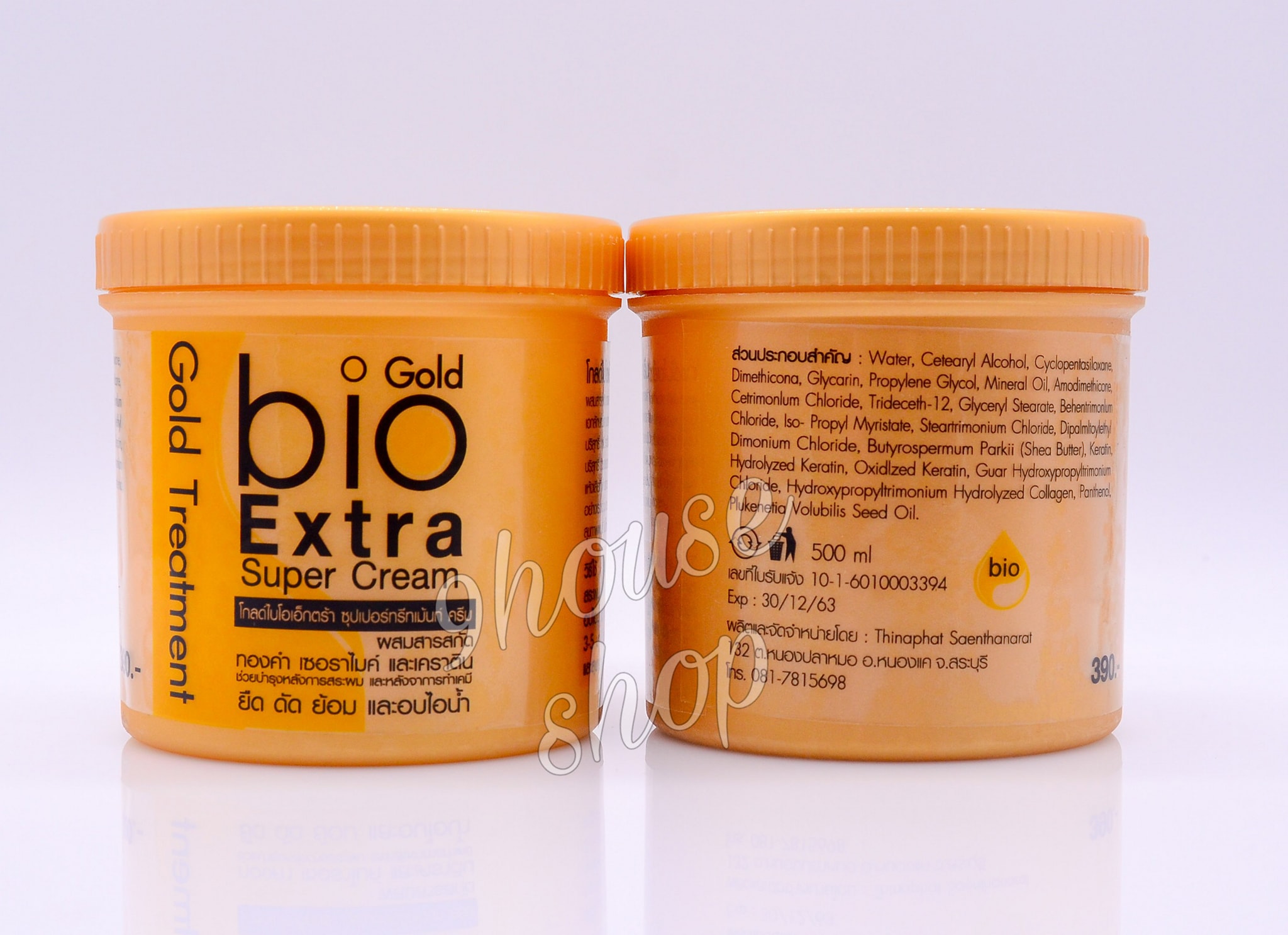 (HỦ 500ML) 01 Hủ Ủ TÓC BIO Vàng Gold Treatment Thái Lan 500ml