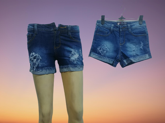 [HCM]quần short jean nữ lai lật