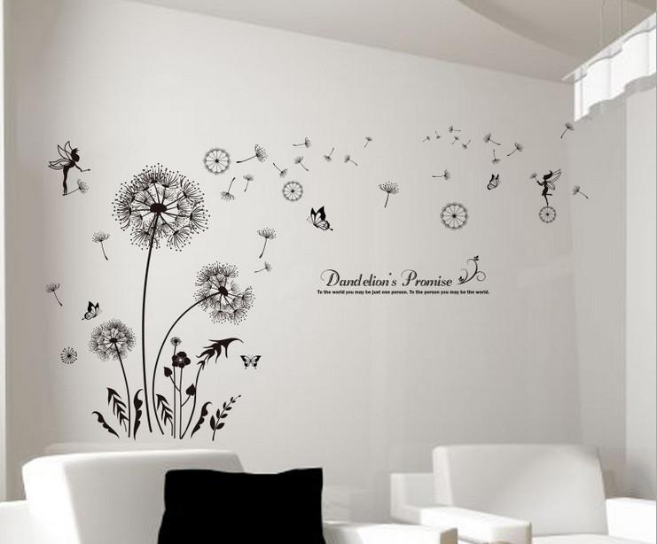 DECAL DÁN TƯỜNG BỒ CÔNG ANH ĐEN