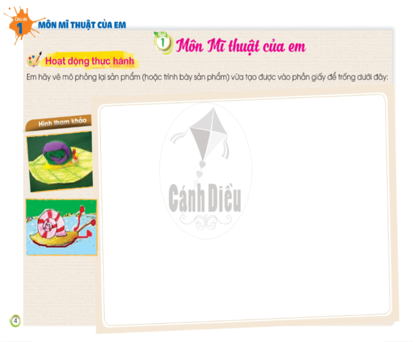 Vở Thực Hành Mĩ Thuật lớp 1 - Cánh Diều