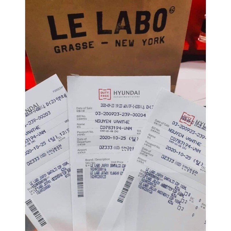 [REAL] set mẫu thử nước hoa lelabo santal 10ml 🌸 another 13 / 10ml🌸