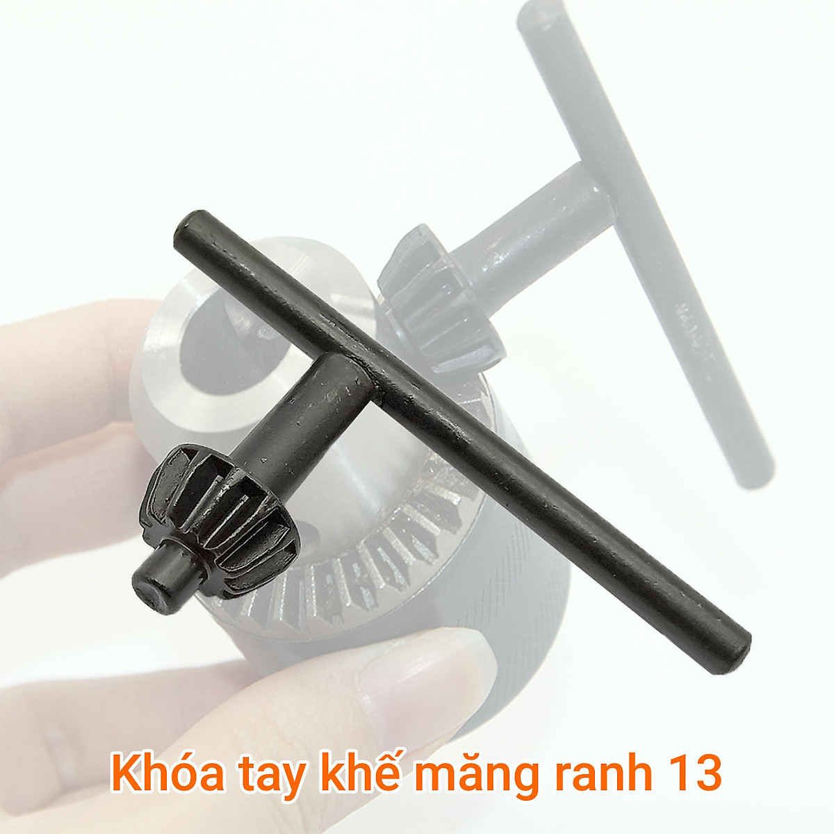Khóa tay khế mở đầu măng ranh máy khoan